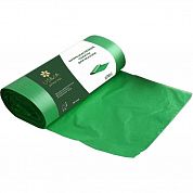 2512 Биоразлагаемые пакеты для мусора USMA (ПВД) зеленые, 120 л, 1 рулон / 20 пакетов