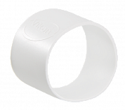 98025 Силиконовое цветокодированное кольцо для инвентаря Vikan белое, Ø 4 см, 5 шт